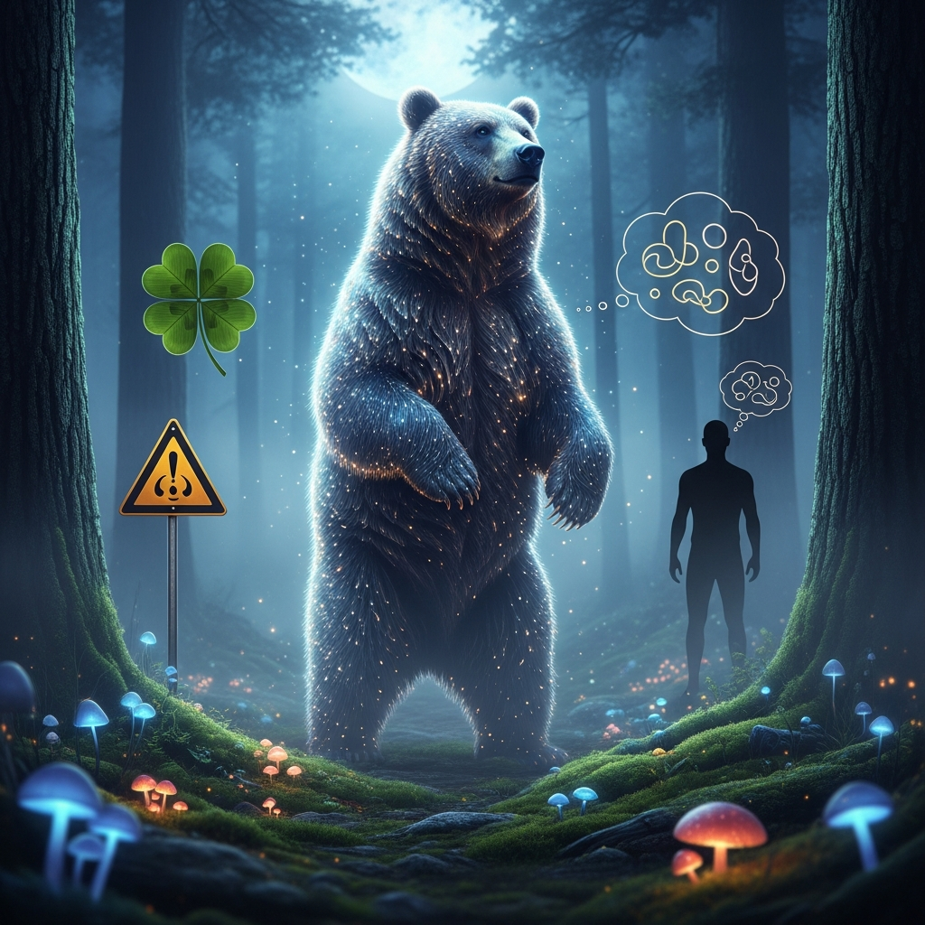 Illustration of 【夢占い】熊の夢は幸運？警告？示す意味と心理を解説