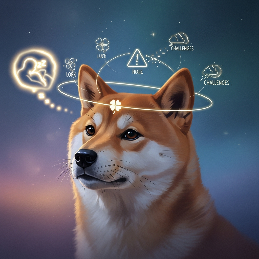 Illustration of 【夢占い】犬の夢の意味は？幸運の前兆か、警告か