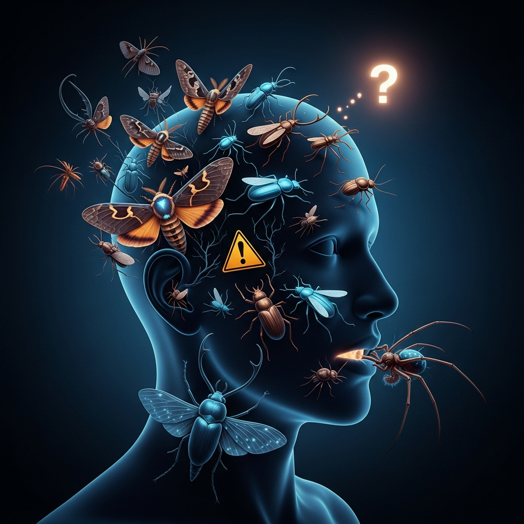 Illustration of 【夢占い】虫の夢は警告？隠された心理と前兆を解説