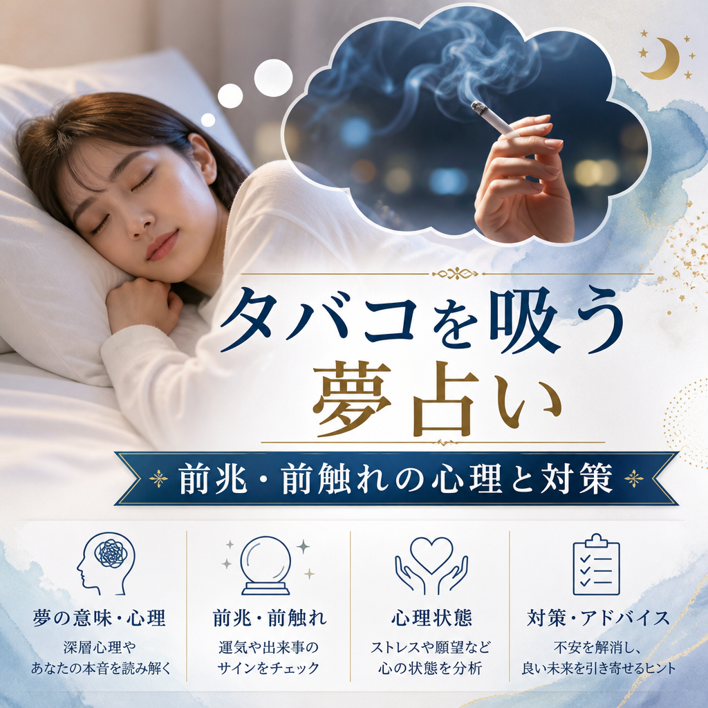 タバコを吸う夢占い｜前兆・前触れの心理と対策