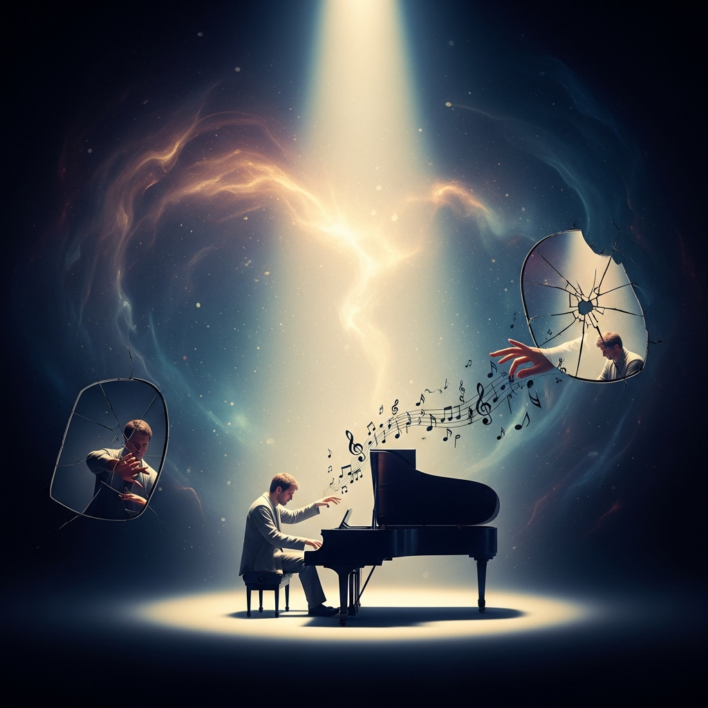 Illustration of ピアノを弾く夢が示す夢占いの意味と前兆