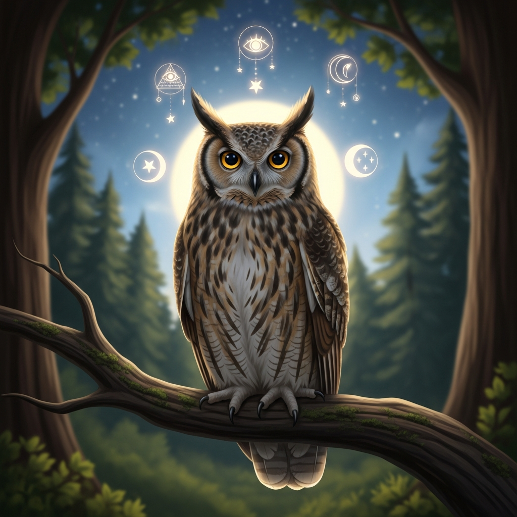 Illustration of フクロウの夢は幸運の前兆？夢占いが示す本当の意味