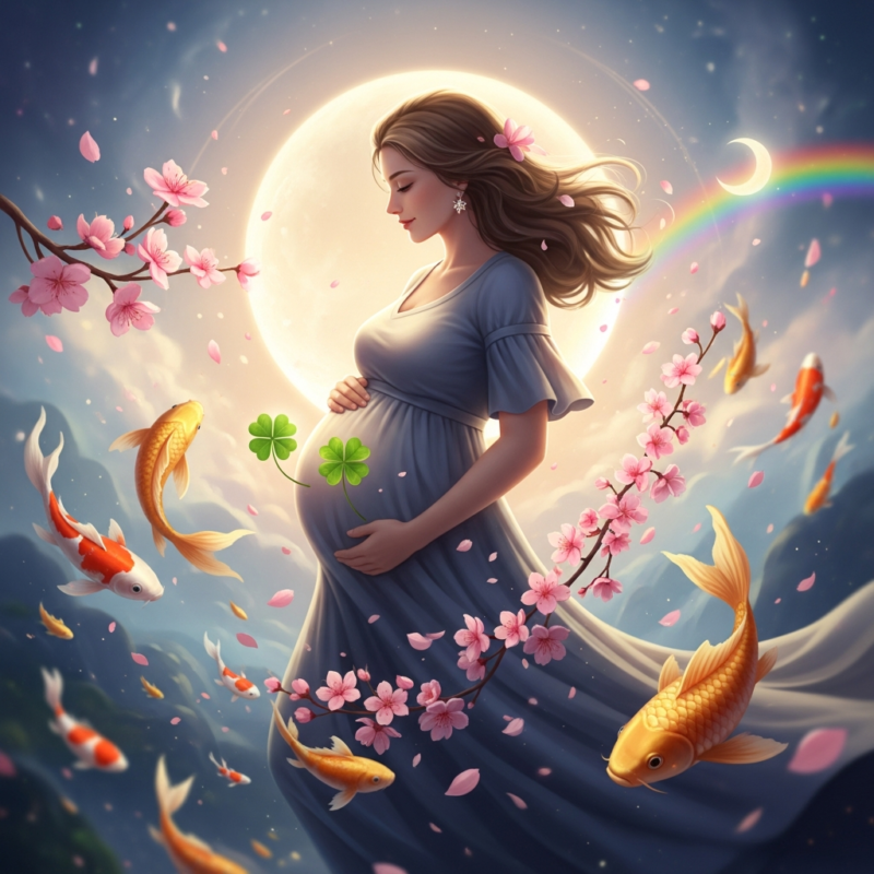 Illustration of 妊娠する夢は吉夢？夢占いでわかる幸運の前兆