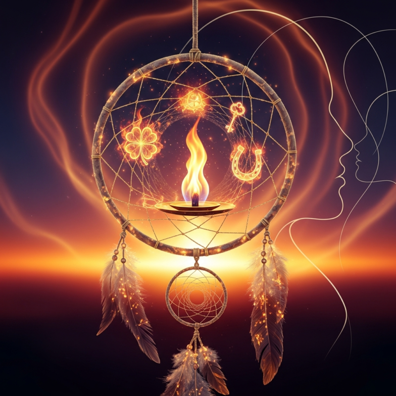 火事の夢の夢占い illustration for 火事の夢は幸運のサイン!【夢占い】でわかる心理と前兆