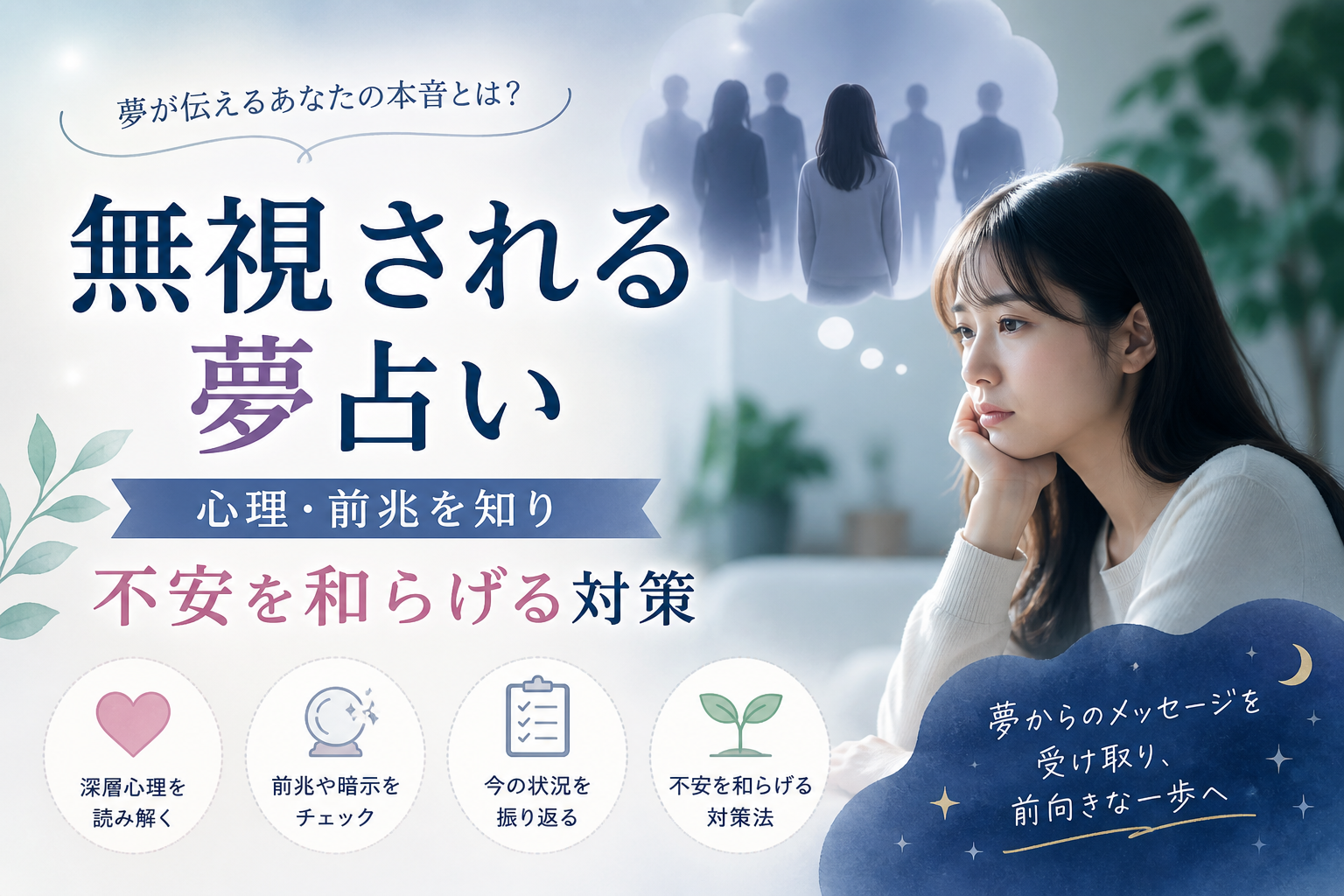 Illustration of 無視される夢占い｜心理・前兆を知り不安を和らげる対策